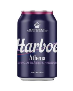 Harboe Athena Blåbær/Hindbær 24x330ml (Parasta ennen: 30.09.2024)